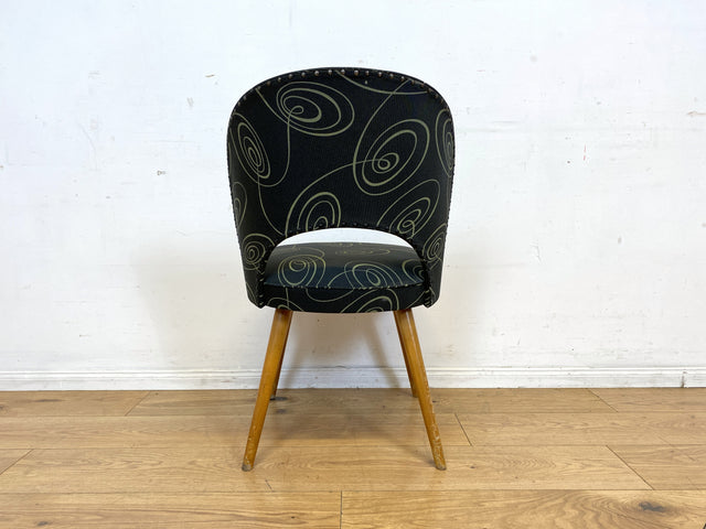 Seltener 50er Jahre Original Thonet Cocktailsessel mit tollem Originalbezug und Federkern Sitzen I Cocktail Sessel Stuhl Salonsessel Lesesessel Amrchair Vintage 60er I