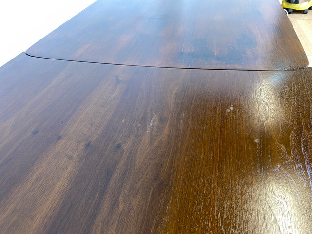 Sehr eleganter dunkler ausziehbarer 50er Jahre Chippendale Esstisch von Max Böhme I Tisch Holztisch Esszimmertisch Küchentisch Dining Table Mid-Century Vintage Barock I