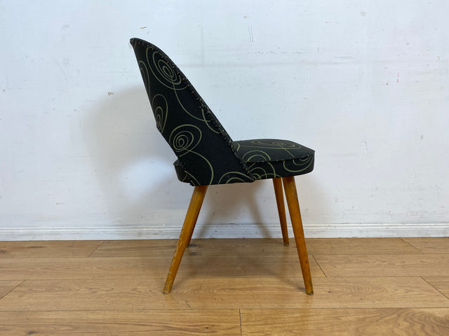 Seltener 50er Jahre Original Thonet Cocktailsessel mit tollem Originalbezug und Federkern Sitzen I Cocktail Sessel Stuhl Salonsessel Lesesessel Amrchair Vintage 60er I