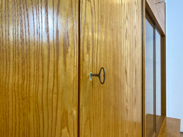 WMK I Stilvolles modulares Designer Regalsystem 430 I Joachim Nebelung I VEB Hellerau I Bücherschrank Highboard Regalwand Stringregal Wohnwand Vitrine Glasvitrine Mid-Century Vintage DDR 60er Retro I