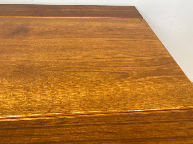 Stilvoller skandinavischer Designer Salontisch Trioh von Kai Kristiansen I auszieh- und höhenverstellbar I Teakholz I Wohnzimmertisch Couchtisch Esstisch Tisch Danish Design Mid-Century Vintage I