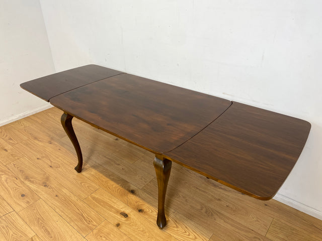 Sehr eleganter dunkler ausziehbarer 50er Jahre Chippendale Esstisch von Max Böhme I Tisch Holztisch Esszimmertisch Küchentisch Dining Table Mid-Century Vintage Barock I