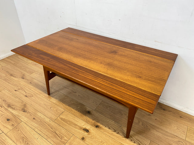 Stilvoller skandinavischer Designer Salontisch Trioh von Kai Kristiansen I auszieh- und höhenverstellbar I Teakholz I Wohnzimmertisch Couchtisch Esstisch Tisch Danish Design Mid-Century Vintage I