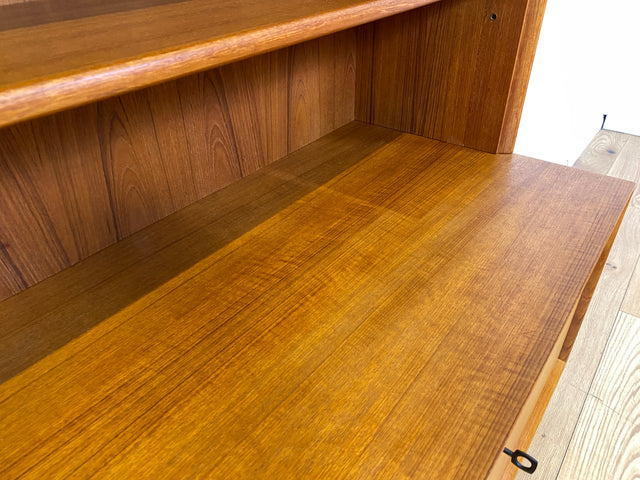 Schöner hoher modularer Vintage Bücherschrank von Strobeck in skandinavischem Stil I Teakholz I Regal Bücherregal Holzregal Kommode Danish Design Mid-Century Vintage Teak 70er I