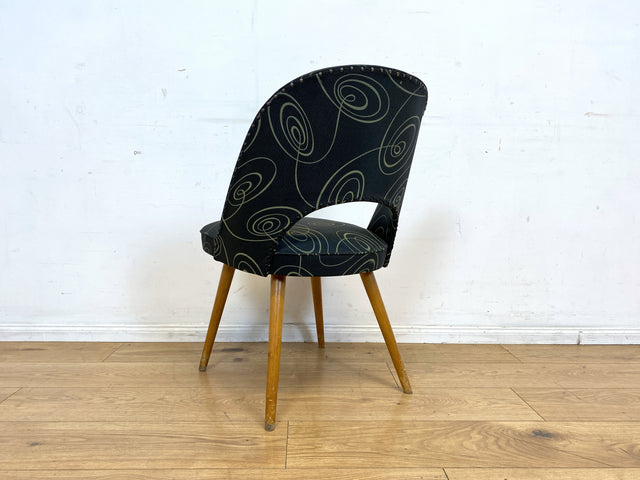 Seltener 50er Jahre Original Thonet Cocktailsessel mit tollem Originalbezug und Federkern Sitzen I Cocktail Sessel Stuhl Salonsessel Lesesessel Amrchair Vintage 60er I
