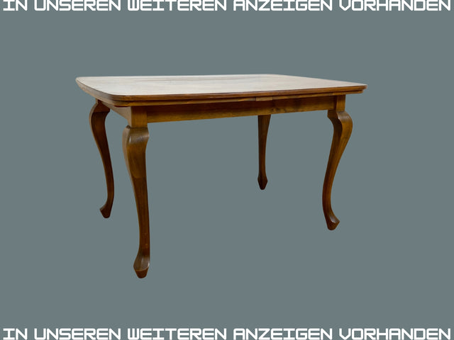 Set aus 4 wunderschönen 50er Jahre Chippendale Esszimmerstühlen mit Wiener Geflecht & bordeaux rotem Bezug I 4er Stühle Holzstühle Küchenstühle Mid-Century Vintage Barock I