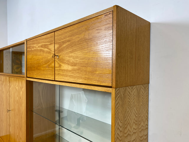 WMK I Stilvolles modulares Designer Regalsystem 430 I Joachim Nebelung I VEB Hellerau I Bücherschrank Highboard Regalwand Stringregal Wohnwand Vitrine Glasvitrine Mid-Century Vintage DDR 60er Retro I