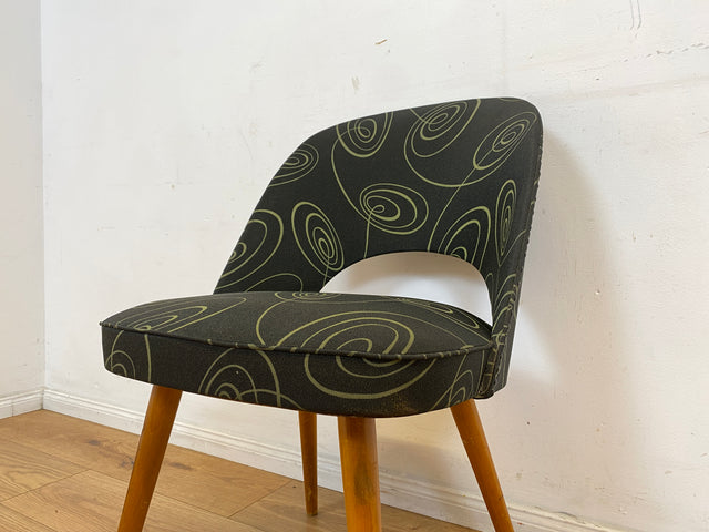 Seltener 50er Jahre Original Thonet Cocktailsessel mit tollem Originalbezug und Federkern Sitzen I Cocktail Sessel Stuhl Salonsessel Lesesessel Amrchair Vintage 60er I