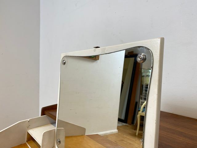 Das Highlight I Rare skandinavische Mid-Century Schminkkommode in Teakholz mit Schubladen & Spiegel I Kommode Sideboard Schminktisch Wäschekommode Frisierkommode Danish Design Vintage I