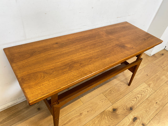 Stilvoller skandinavischer Designer Salontisch Trioh von Kai Kristiansen I auszieh- und höhenverstellbar I Teakholz I Wohnzimmertisch Couchtisch Esstisch Tisch Danish Design Mid-Century Vintage I