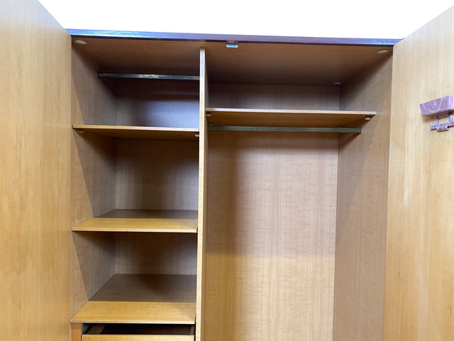 WMK I Perfekt aufgeteilter Mid-Century Kleiderschrank mit Schubladen & Kleiderstange I Schrank Wäscheschrank Schlafzimmerschrank Dielenschrank Garderobe Wardrobe 50er 60er Vintage Berlin Hamburg Köln