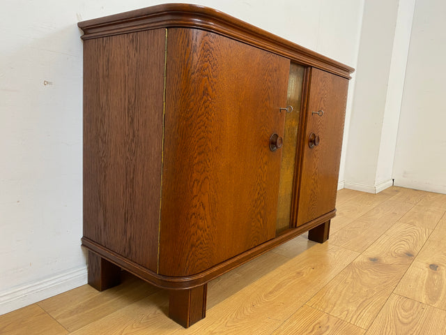 Hochwertige und gut erhaltene 1930er Jahre Art Deco Kommode aus vollem Holz mit schönen Holzgriffen I Schrank Sideboard Wäschekommode Anrichte Wickelkommode Antik Vintage I
