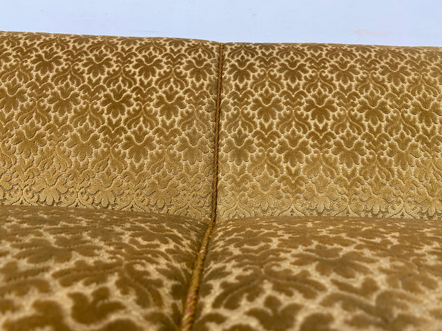 Wunderschönes & sehr gut erhaltenes 1930er Jahre Art Deco Sofa mit Schlaffunktion & goldenem Brokat Bezug I Couch Schlafcouch Schlafsofa Klappcouch Daybed Antik Vintage I (Kopie)