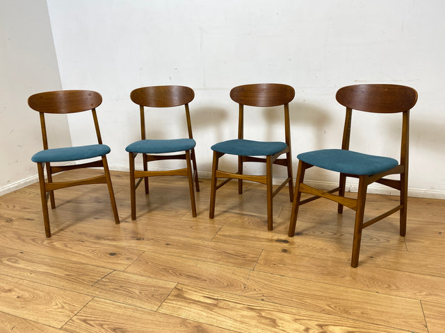 I IKEA war mal stilvoll & hochwertig I 4er Set 60er Jahre Ikea Atlas Stühle aus Teakholz I Esszimmerstühle Holzstühle Küchenstühle Chairs Skandinavisch Mid-Century Vintage I