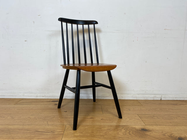 Set aus 4 stilvollen skandinavischen Designer Sprossenstühle von Tapiovaara in Teakholz I Stühle Esszimmerstühle Küchenstühle Holzstühle Essgruppe Danish Design Vintage Mid-Century 4er Teak 60er