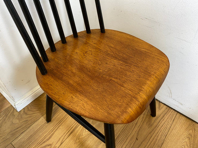 Set aus 4 stilvollen skandinavischen Designer Sprossenstühle von Tapiovaara in Teakholz I Stühle Esszimmerstühle Küchenstühle Holzstühle Essgruppe Danish Design Vintage Mid-Century 4er Teak 60er