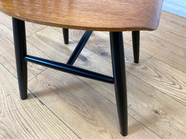 Set aus 4 stilvollen skandinavischen Designer Sprossenstühle von Tapiovaara in Teakholz I Stühle Esszimmerstühle Küchenstühle Holzstühle Essgruppe Danish Design Vintage Mid-Century 4er Teak 60er