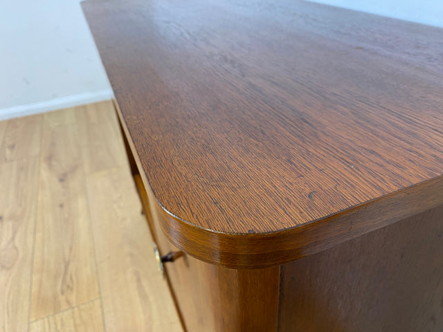 Sehr schöne 50er Jahre Barkommode aus vollem Holz mit Schiebetüren und verspiegeltem Barfach I Barschrank Bar Mini-Bar Kommode Schrank Sideboard Vitrine Mid-Century Vintage I