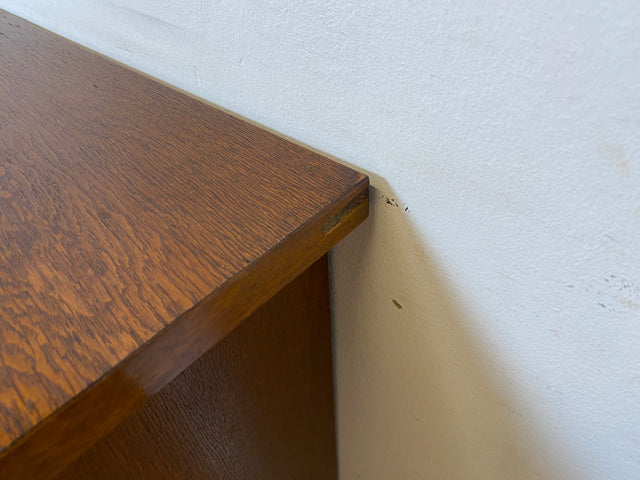 Sehr schöne 50er Jahre Barkommode aus vollem Holz mit Schiebetüren und verspiegeltem Barfach I Barschrank Bar Mini-Bar Kommode Schrank Sideboard Vitrine Mid-Century Vintage I