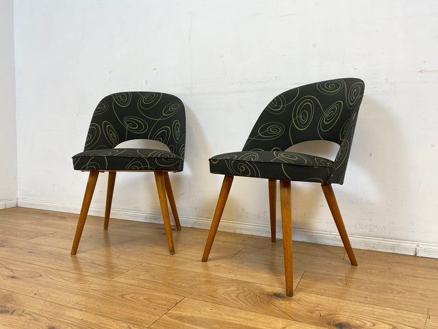 Seltener 50er Jahre Original Thonet Cocktailsessel mit tollem Originalbezug und Federkern Sitzen I Cocktail Sessel Stuhl Salonsessel Lesesessel Amrchair Vintage 60er I