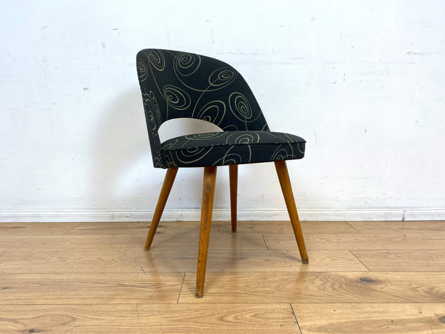 Seltener 50er Jahre Original Thonet Cocktailsessel mit tollem Originalbezug und Federkern Sitzen I Cocktail Sessel Stuhl Salonsessel Lesesessel Amrchair Vintage 60er I