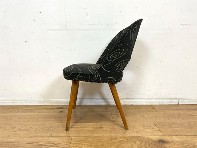Seltener 50er Jahre Original Thonet Cocktailsessel mit tollem Originalbezug und Federkern Sitzen I Cocktail Sessel Stuhl Salonsessel Lesesessel Amrchair Vintage 60er I