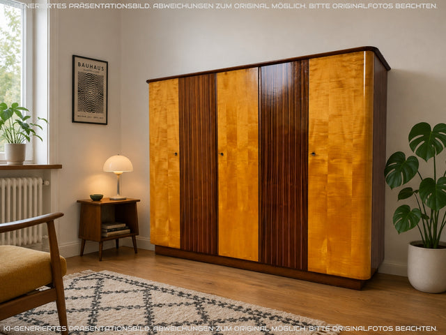 Besonders schöner großer 60er Jahre Kleiderschrank Dominia von VEB Heidenau I Schrank Schlafzimmerschrank Wardrobe Wäscheschrank Rockabilly Mid-Century Vintage Retro 50er I