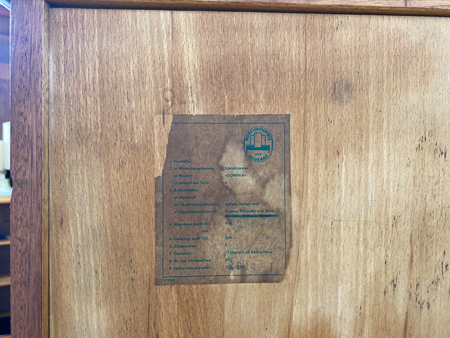 Besonders schöner großer 60er Jahre Kleiderschrank Dominia von VEB Heidenau I Schrank Schlafzimmerschrank Wardrobe Wäscheschrank Rockabilly Mid-Century Vintage Retro 50er I
