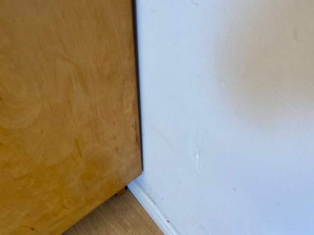 Sehr hübscher 60er Jahre Schrank mit Spiegel , Schublade & Messinggriffen I Schrank Kleiderschrank Spiegelschrank Flurschrank Garderobe Badschrank Mid-Century Vintage 50er