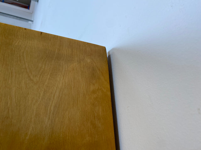 Sehr hübscher 60er Jahre Schrank mit Spiegel , Schublade & Messinggriffen I Schrank Kleiderschrank Spiegelschrank Flurschrank Garderobe Badschrank Mid-Century Vintage 50er