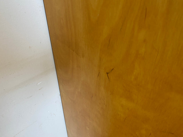Sehr hübscher 60er Jahre Schrank mit Spiegel , Schublade & Messinggriffen I Schrank Kleiderschrank Spiegelschrank Flurschrank Garderobe Badschrank Mid-Century Vintage 50er