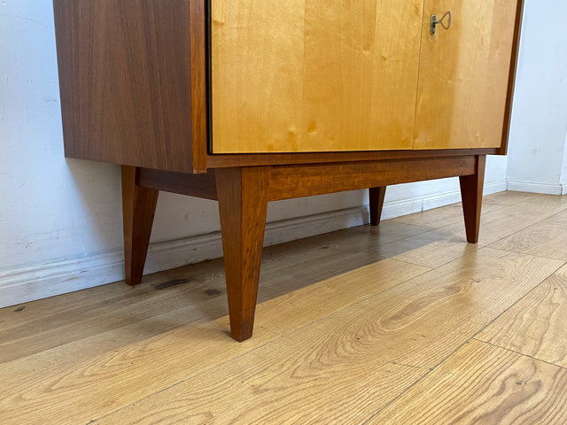 Sehr schönes 60er Jahre Sideboard mit konischen Beinen I Kommode Schrank Anrichte TV Board Lowboard Bank Wäschekommode Schuhkommode Schuhschrank Mid-Century Vintage I