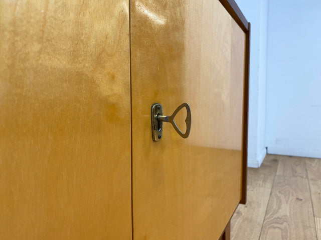 Sehr schönes 60er Jahre Sideboard mit konischen Beinen I Kommode Schrank Anrichte TV Board Lowboard Bank Wäschekommode Schuhkommode Schuhschrank Mid-Century Vintage I
