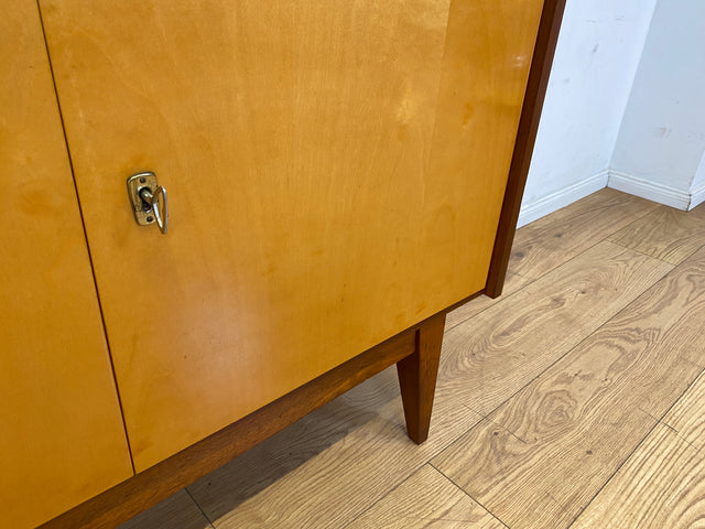 Sehr schönes 60er Jahre Sideboard mit konischen Beinen I Kommode Schrank Anrichte TV Board Lowboard Bank Wäschekommode Schuhkommode Schuhschrank Mid-Century Vintage I