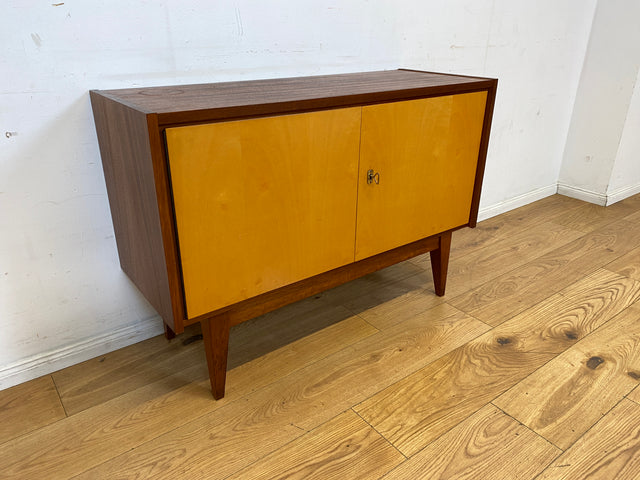 Sehr schönes 60er Jahre Sideboard mit konischen Beinen I Kommode Schrank Anrichte TV Board Lowboard Bank Wäschekommode Schuhkommode Schuhschrank Mid-Century Vintage I