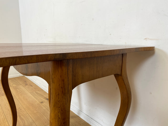 Eleganter aufklappbarer antiker Spieletisch in edlem Walnuss I Tisch Konsolentisch Konsole Esstisch Küchentisch Spieltisch Schreibtisch Jugendstil Chippendale Vintage I