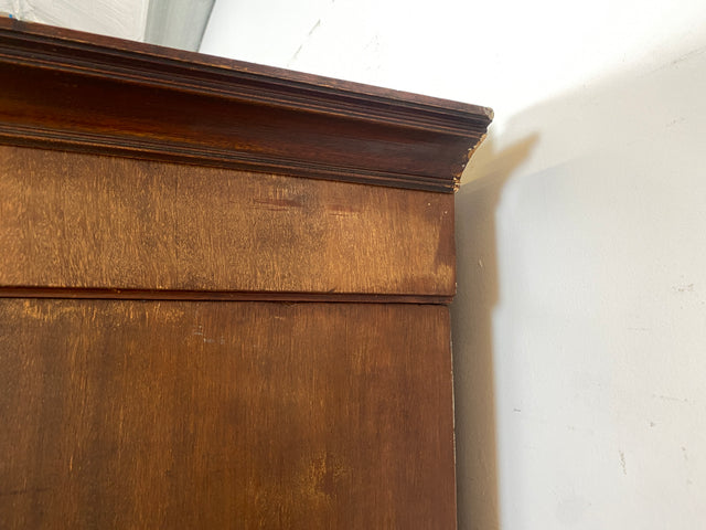 Wunderschöner und sehr geräumiger antiker Kleiderschrank aus vollem Holz mit Spiegeltür I Schrank Schlafzimmerschrank Wäscheschrank Jugendstil Gründerzeit Vintage I