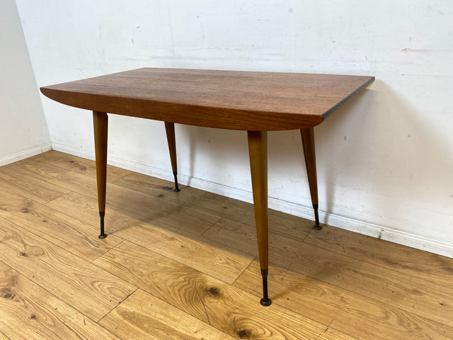 Stilvoller auszieh- und höhenverstellbarer Mid-Century Multifunktionstisch in Teakholz I Tisch Ausziehtisch Esstisch Küchentisch Couchtisch Holztisch 50er 60er Vintage Teak I