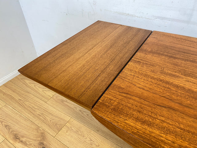 Stilvoller auszieh- und höhenverstellbarer Mid-Century Multifunktionstisch in Teakholz I Tisch Ausziehtisch Esstisch Küchentisch Couchtisch Holztisch 50er 60er Vintage Teak I