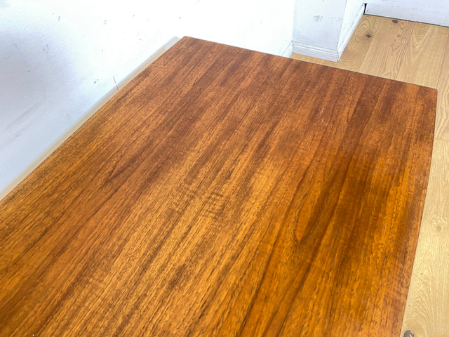 Stilvoller auszieh- und höhenverstellbarer Mid-Century Multifunktionstisch in Teakholz I Tisch Ausziehtisch Esstisch Küchentisch Couchtisch Holztisch 50er 60er Vintage Teak I