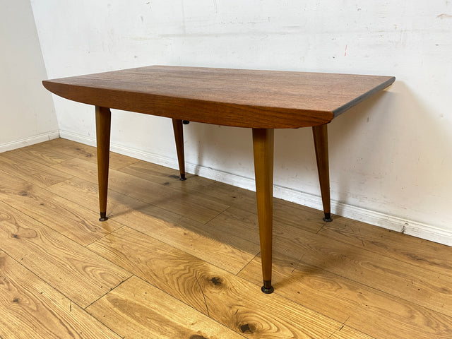 Stilvoller auszieh- und höhenverstellbarer Mid-Century Multifunktionstisch in Teakholz I Tisch Ausziehtisch Esstisch Küchentisch Couchtisch Holztisch 50er 60er Vintage Teak I