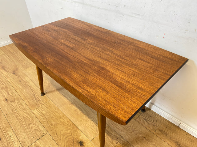 Stilvoller auszieh- und höhenverstellbarer Mid-Century Multifunktionstisch in Teakholz I Tisch Ausziehtisch Esstisch Küchentisch Couchtisch Holztisch 50er 60er Vintage Teak I