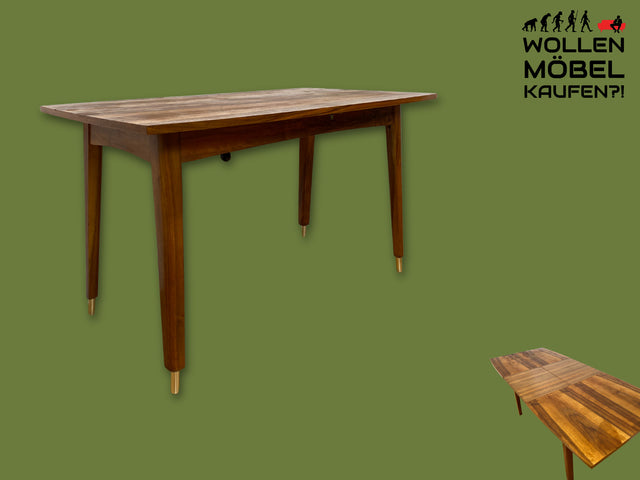 Formschöner ausziehbarer und höhenverstellbarer Mid-Century Multifunktionstisch in Palisander I Salontisch Esstisch Küchentisch Couchtisch Holztisch Vintage 50er 60er I