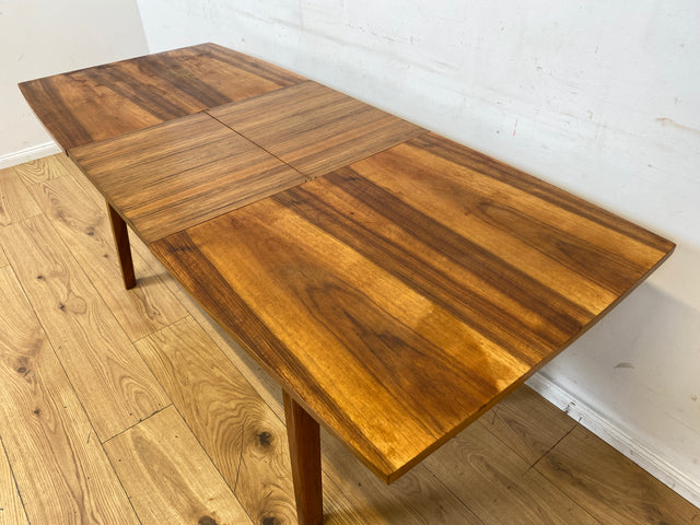 Formschöner ausziehbarer und höhenverstellbarer Mid-Century Multifunktionstisch in Palisander I Salontisch Esstisch Küchentisch Couchtisch Holztisch Vintage 50er 60er I