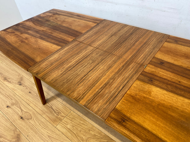 Formschöner ausziehbarer und höhenverstellbarer Mid-Century Multifunktionstisch in Palisander I Salontisch Esstisch Küchentisch Couchtisch Holztisch Vintage 50er 60er I