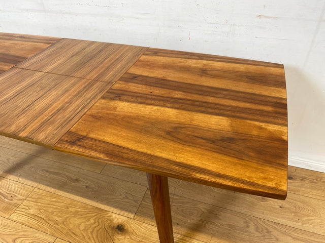 Formschöner ausziehbarer und höhenverstellbarer Mid-Century Multifunktionstisch in Palisander I Salontisch Esstisch Küchentisch Couchtisch Holztisch Vintage 50er 60er I