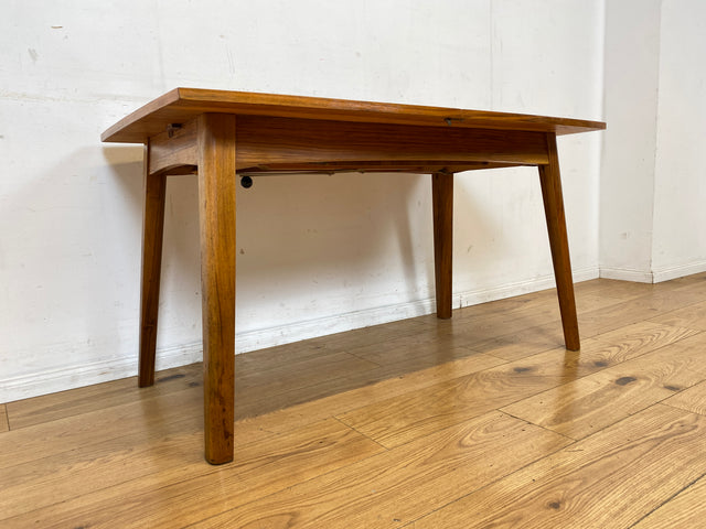 Formschöner ausziehbarer und höhenverstellbarer Mid-Century Multifunktionstisch in Palisander I Salontisch Esstisch Küchentisch Couchtisch Holztisch Vintage 50er 60er I