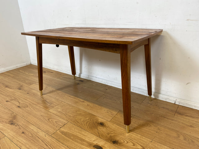Formschöner ausziehbarer und höhenverstellbarer Mid-Century Multifunktionstisch in Palisander I Salontisch Esstisch Küchentisch Couchtisch Holztisch Vintage 50er 60er I