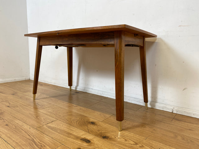 Formschöner ausziehbarer und höhenverstellbarer Mid-Century Multifunktionstisch in Palisander I Salontisch Esstisch Küchentisch Couchtisch Holztisch Vintage 50er 60er I