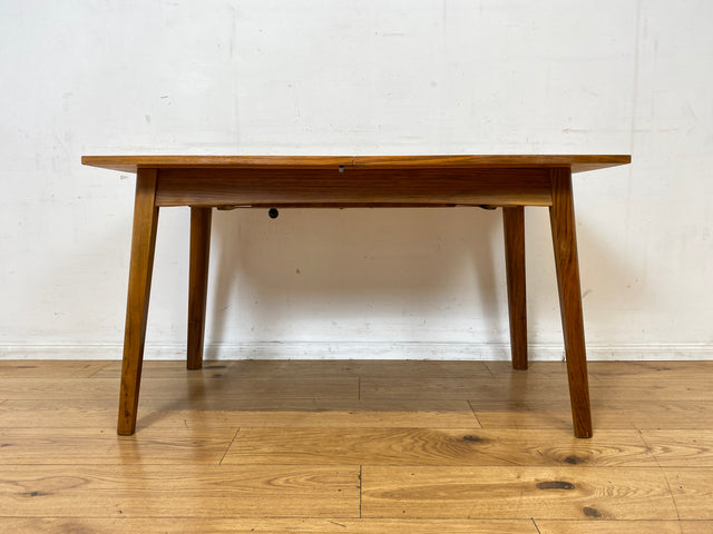 Formschöner ausziehbarer und höhenverstellbarer Mid-Century Multifunktionstisch in Palisander I Salontisch Esstisch Küchentisch Couchtisch Holztisch Vintage 50er 60er I